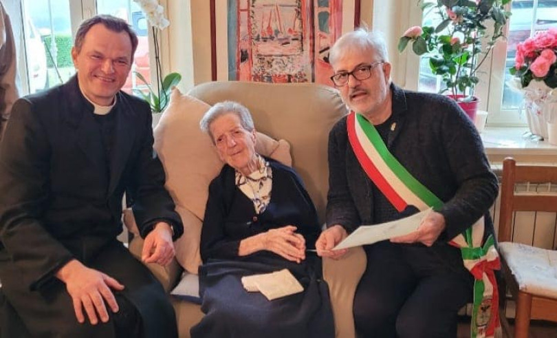 Conzano festeggia i 100 anni di Maria Castelli